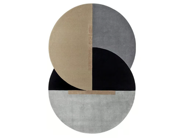 ECLYPSE - Round fabric rug with geometric shapes by SITAP Carpet Couture Italia - view 2